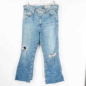 AG Adriano Goldschmied The Quinne High Rise Cropped Kick Flare Jeans